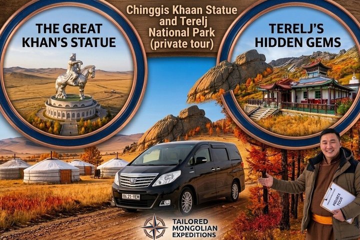 Chinggis Khaan Statue and Terelj National Park (Private Tour)