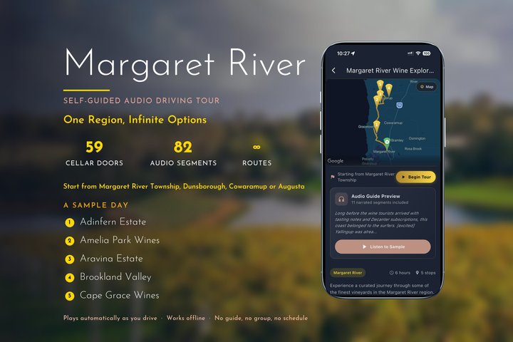 Margaret River Wine Tour: Self-Guided GPS Audio Guide