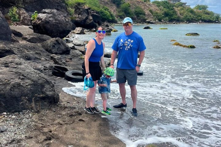 St Kitts: Beach Gems Sea Glass & Timothy Hill View