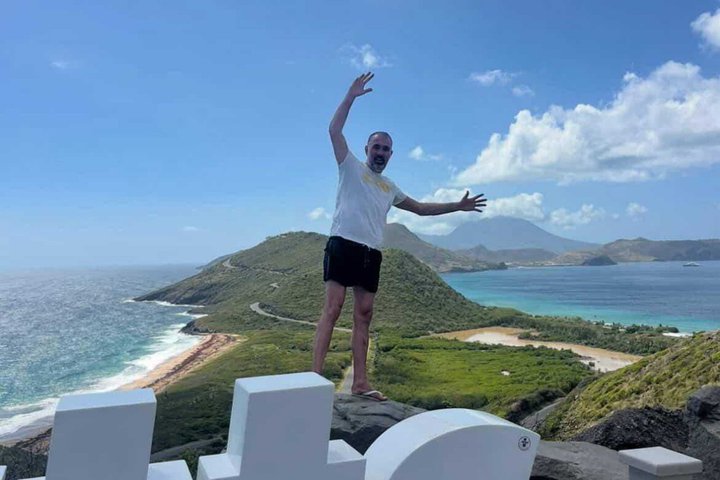 St Kitts: Beach Gems Sea Glass & Timothy Hill View