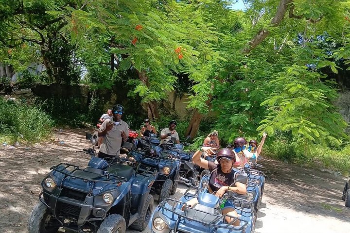 Guided ATV Nassau Tour Beach Stop Hotel and Port Pickup Samples