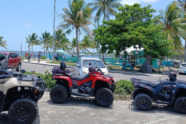 Guided ATV Nassau Tour Beach Stop Hotel and Port Pickup Samples