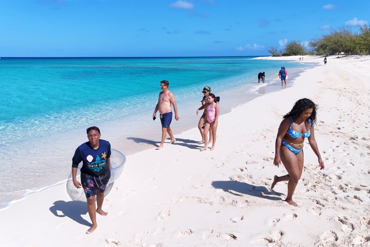 Drone Clear Kayak Photoshoot Grand Turk island